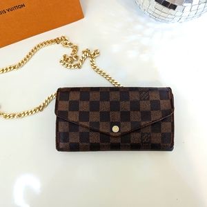 Louis Vuitton brown damier long wallet